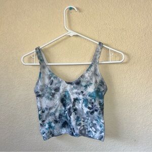 Size 0 Lululemon gray and blue pattern align tank